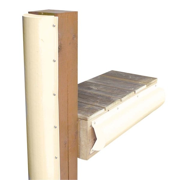 Dock Edge Piling Bumper - One End Capped - 6&#39; - Beige 1020SF